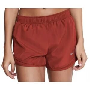 Rust Orange Nike Dri-FIT Tempo Running Shorts Size S